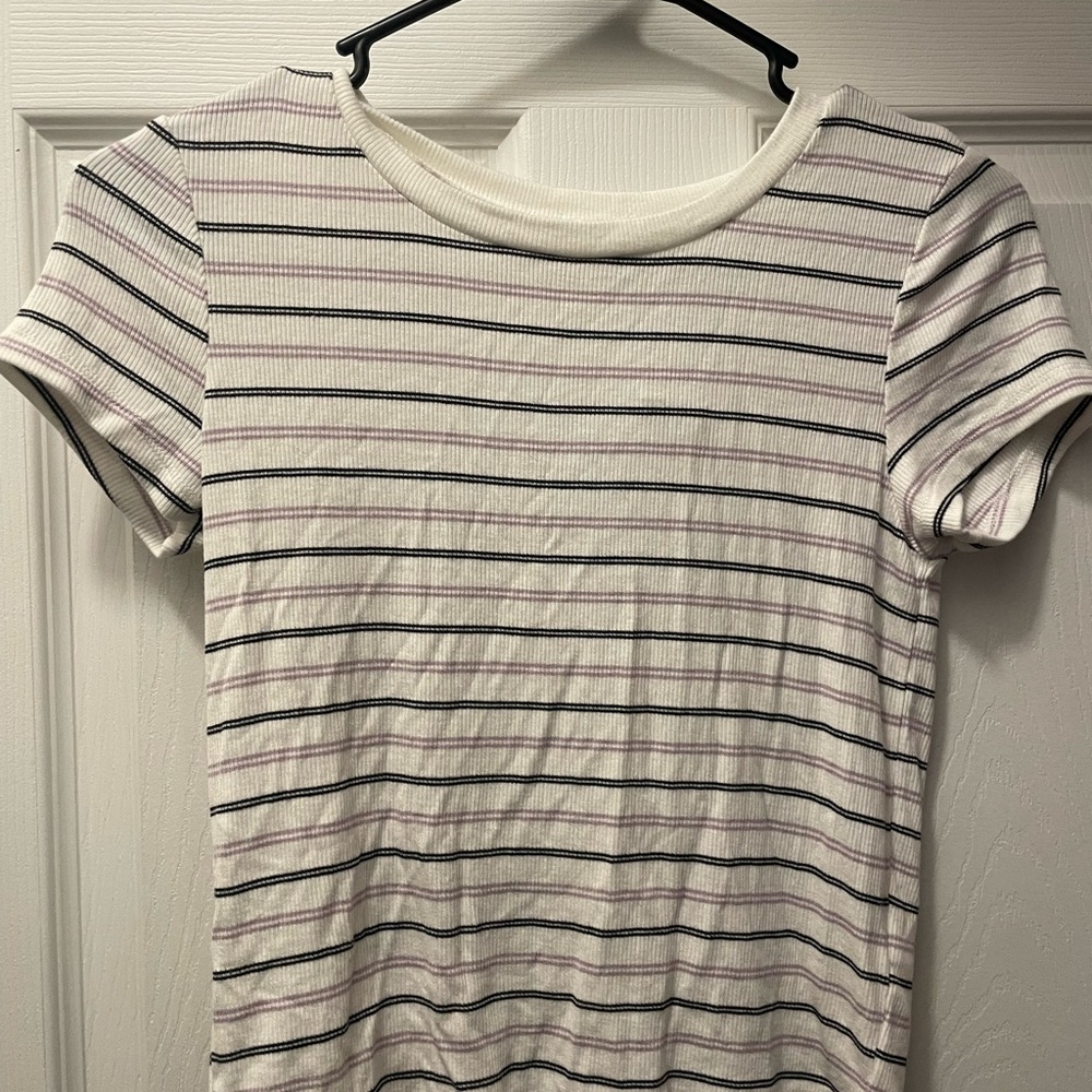 Short sleeve cropped shirt